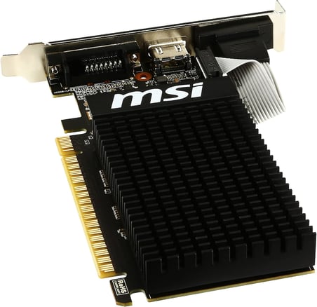 VGA GT 710 2GD3H LP GT710 2GB DDR3 64b DX12 PCIE 3.0 x16 (1xVGA 1xDVI 1xHDMI)