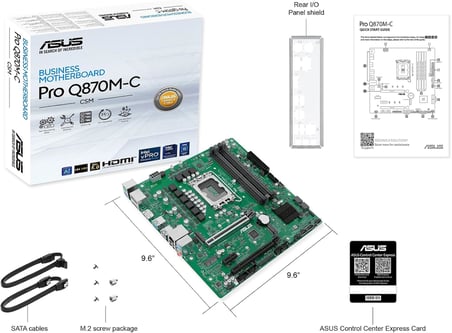 PRO Q870M-C-CSM Intel LGA1851 mATX Anakart