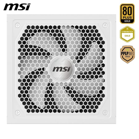 MAG A1000GL PCIE5 WHITE 1000W 80+ GOLD POWER SUPPLY