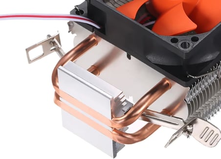 Cold Ice 65 Intel AMD Uyumlu Bakır Borulu Alüminyum Heatsinkli CPU Soğutucu İşlemci Fanı