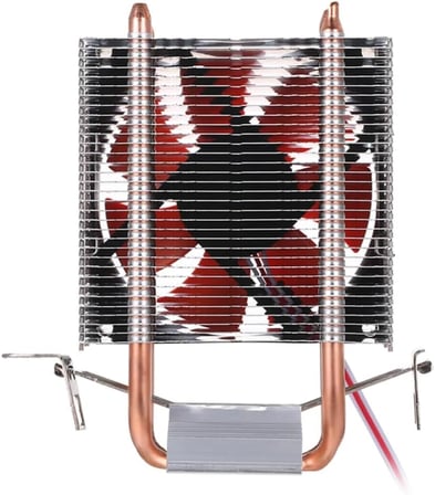 Cold Ice 65 Intel AMD Uyumlu Bakır Borulu Alüminyum Heatsinkli CPU Soğutucu İşlemci Fanı
