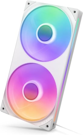 F240 RGB Core Tek Çerçeve Fan Ünitesi, 240mm, 2x 120mm RGB Fan Dahil, Hız ve Aydınlatma Kontrolü, Yüksek Statik Basınç ve Hava Akışı, 8 aRGB LED, Beyaz