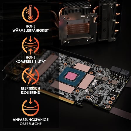 Minus Pad 8 (100 x 100 x 1,5 mm) – elektrikli, iletken olmayan ısı iletim pedi, yüksek ısı iletkenliği ve sıkıştırılabilirlik, SSD'ler, GPU'lar, konsollar ve elektronik cihazlar için