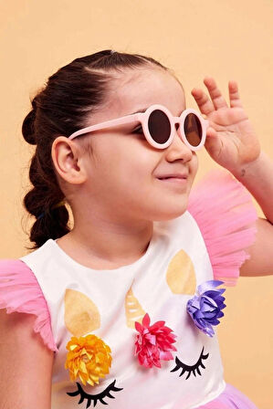 Luna Jewelry Happy Shades Yuvarlak Çocuk Güneş Gözlüğü