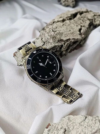 Luna Jewelry Royal Engrave  Metal Kordon Erkek Saati