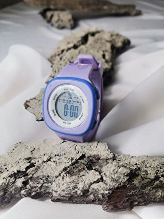 Luna Jewelry Sweet Time Mor Dijital Kız Çocuk Kol Saati