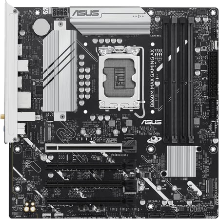 B860M MAX GAMING AX WiFi6 Intel LGA1851 mATX Anakart