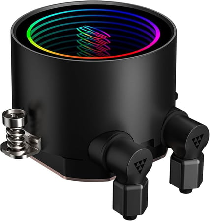 ARGB 360MM Sıvı Soğutucu, 120mm Sessiz ARGB Fanlar, Intel LGA 115X/1200/1700/20XX ve AMD AM4/AM5 ile Uyumlu (CPS DA360) Siyah