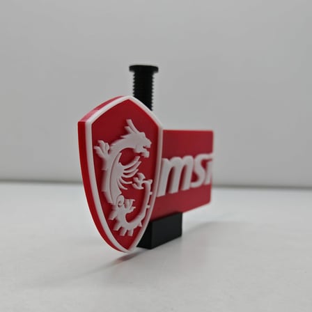 MSI Logolu Ayarlanabilir Ekran Kartı Tutucu - GPU Sarkma Önleyici Yükseklik Ayarlı Destek Aparatı (60mm - 105mm)