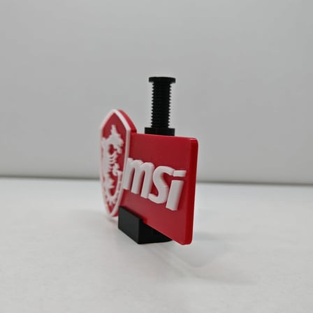 MSI Logolu Ayarlanabilir Ekran Kartı Tutucu - GPU Sarkma Önleyici Yükseklik Ayarlı Destek Aparatı (60mm - 105mm)