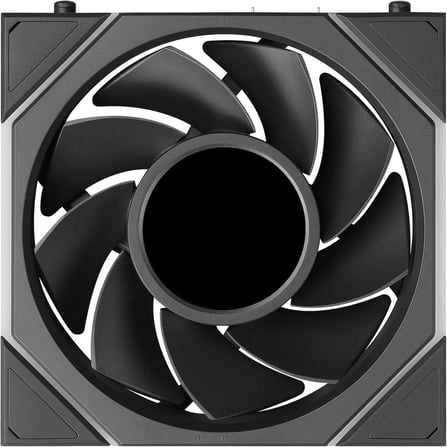 UNI FAN TL LCD FLEX Kablosuz, ARGB ve LCD Ekranlı - Reverse Blade Ters Kanatlı 120mm, Siyah