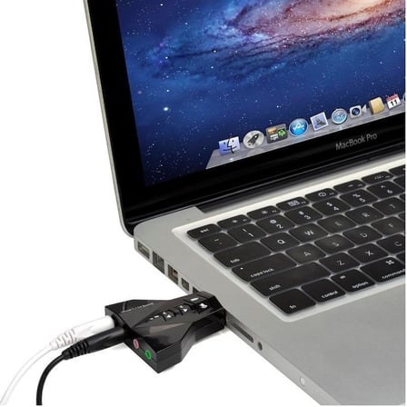 7 Kanal Mikrofon Destekli Çift Girişli Çevirici Harici Usb Ses Kartı