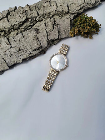 Luna Jewelry Aurora Zirkon Taşlı 316 L Çelik Kadın Saati