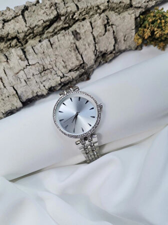 Luna Jewelry Aurora Zirkon Taşlı 316 L Çelik Kadın Saati