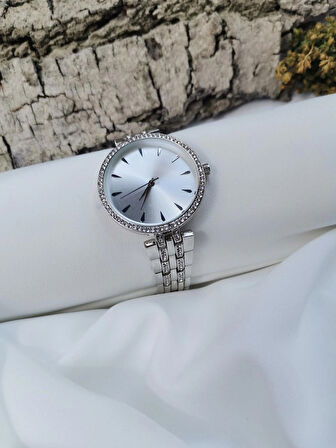 Luna Jewelry Aurora Zirkon Taşlı 316 L Çelik Kadın Saati