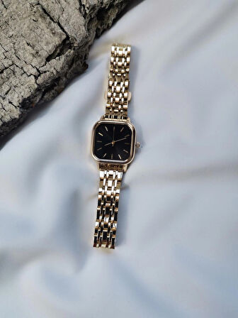 Luna Jewelry Kare Kasa 316 L Çelik Kadın Kol Saati