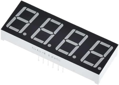 7 Segment Display - 4 Bits - Ortak Katot - 0.56 inç