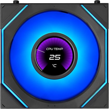 UNI FAN Reverse SL INF LCD FLEX 1x120mm Siyah Kasa Fanı (G9F.12RSLIND1F1B.00)