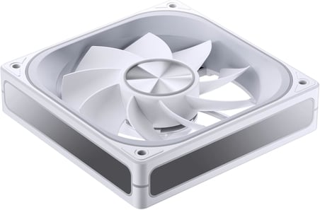 ZA-120WR (Ters) PC Kasa Fanı, Ters Bıçak, 4 Taraflı Sonsuzluk Aynalı Sessiz Bilgisayar ARGB Fanı 2400RPM, PWM Entegre M & F Kafası, Alüminyum Etiket, 28MM Kalın, Beyaz