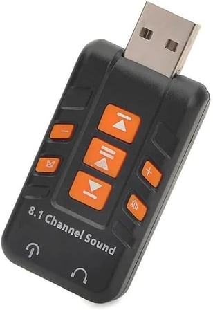 Harici 8.1 Kanal Usb Çevirici 3.5mm Mikrofonlu Ses Kartı