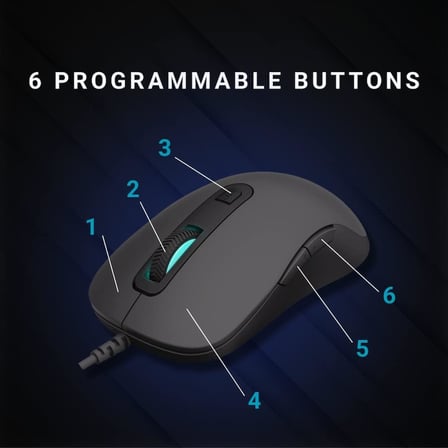 V16RGB OPTICAL GAMING MOUSE BLACK