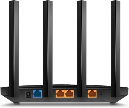 Archer AX12, AX1500 Wi-Fi 6 Gigabit Portlu Kablosuz Router, Fiber Destekli, 4 Gigabit LAN Portları, WPA3, Oyun için İdeal Xbox/PS4/Steam ve 4K
