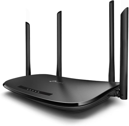 Archer VR300, AC1200 Mbps Kablosuz Dual-Band Fiber Destekli VDSL/ADSL Modem Router, 4 Ethernet Portu ve 4 Harici Anten, Tether Uygulaması ile Kolay Kurulum