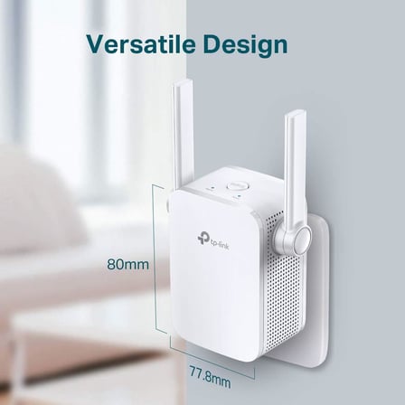 TL-WA855RE, N300 Mbps Wi-Fi Menzil Genişletici, 2 Harici Anten ve 1 Ethernet Bağlantı Noktalı Wi-Fi Güçlendirici/Hotspot, Access Point Modu, Tüm Wi-Fi Yönlendiriciler ile Çalışır