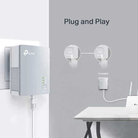 TL-PA4010KIT, AV600 Nano Powerline Adaptör Başlangıç Kiti