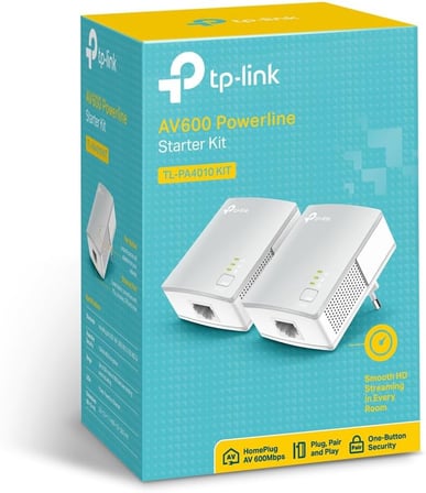 TL-PA4010KIT, AV600 Nano Powerline Adaptör Başlangıç Kiti