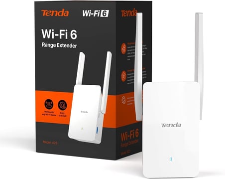 WiFi Amplifikatör WiFi Tekrarlayıcı WiFi Genişletici A23 (AX1500 Çift Bant 5GHz: 1201Mbps+2.4GHz: 300Mbps) 2* 5dBi Antenler, Gigabit Bağlantı Noktası, AP Modu, MU-MIMO, WPA3, IPv6, LED, Tüm Yönlendiri