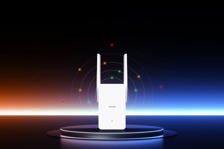 WiFi Amplifikatör WiFi Tekrarlayıcı WiFi Genişletici A23 (AX1500 Çift Bant 5GHz: 1201Mbps+2.4GHz: 300Mbps) 2* 5dBi Antenler, Gigabit Bağlantı Noktası, AP Modu, MU-MIMO, WPA3, IPv6, LED, Tüm Yönlendiri