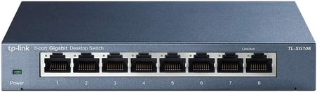 TL-SG108 V3 8 Portlu Gigabit Ağ Anahtarı 8 Port Siyah TL-SG108