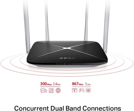AC12, AC1200 Mbps, MU-MIMO, Beamforming, All-in-one( Router, Access Point, Range Extender) Modları, WPA3, Mobil Uygulama ile Kolay Kurulum, Dual-Band Wi-Fi 5 Router