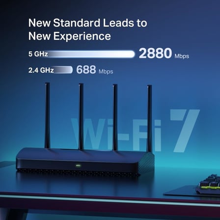 MR27BE; BE3600 Mbps, Fiber Destekli, 2× 2.5 Gbps WAN&LAN Port + 2× Gbps Port, Easy Mesh Uyumlu, Dual-Band Wi-Fi 7 Router