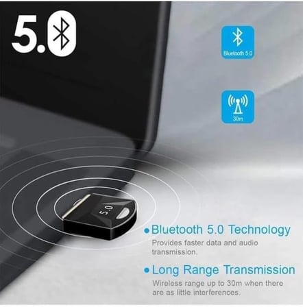 Masaüstü Bilgisayar Bluetooth Adaptör V5.0 Usb Dongle Bluetooth Aparatı Çevirici Dönüştürücü