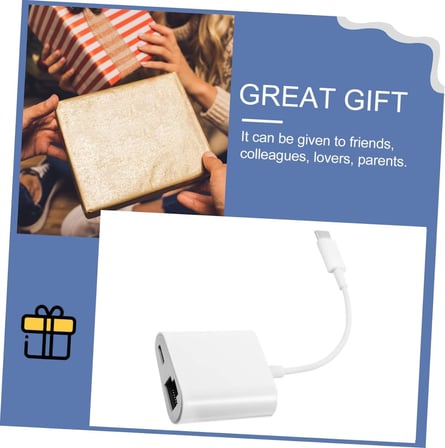 Type-C to Ethernet Dönüştürücü Usb Ağ Adaptörü USB C to RJ45 Çevirici Beyaz Renk Adaptör ZR669