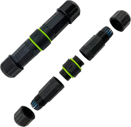 Su geçirmez IP68 Korumalı RJ45 Ethernet Konnektör Soketleri CAT6/CAT5E/CAT5 Network Ağ Kabloları