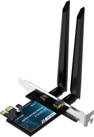 AX1200 Wi-Fi 5 Alıcı ve Bluetooth 4.2 Adaptör 5DB Dual Anten PCIe Wifi Ağ Kartı