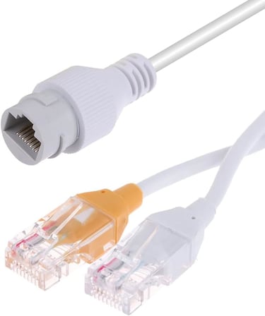 Poe Combiner/Mux, üç yönlü RJ45 konnektör aksesuarları, Üç Yollu RJ45 Konektörü