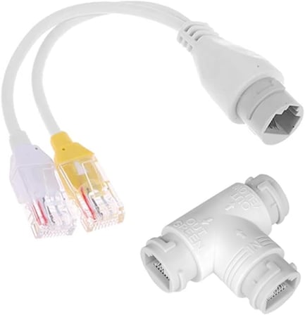 Poe Combiner/Mux, üç yönlü RJ45 konnektör aksesuarları, Üç Yollu RJ45 Konektörü