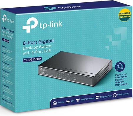 TL-SG1008P, 8-Port Gigabit Desktop Switch with 4-Port PoE+
