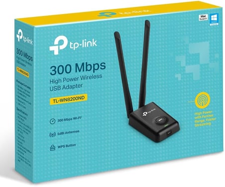 TL-WN8200ND, 300Mbps High Power Wireless USB Adapter