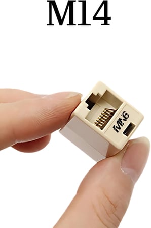 M14 5 Adet RJ45 Ethernet Kablo Birleştirici, Cat5 Cat5e Cat6 Uyumlu Dişi Dişi LAN Kablo Uzatma Aparatı