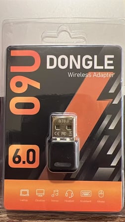 STORE Bluetooth 6.0 USB Adaptör, Mini Dongle Bluetooth Alıcı, PC Laptop Notebook İçin Kablosuz Bluetooth Çevirici, Windows 10/11 Tak Çalıştır USB Bluetooth Dongle