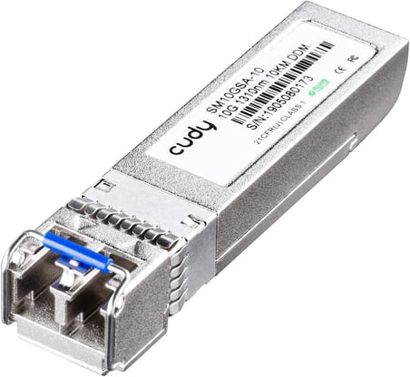 SM10GSA-10 SFP+,10Gbps,LC SMF,10KM 1310nm Endüstriyel SFP+ Modül Metal Switch