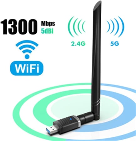 LivX USB Wifi Pro Sinyal Yakınlaştırıcı Güçlendirici Adaptör Kart 1300 MBPS EP-AC1686