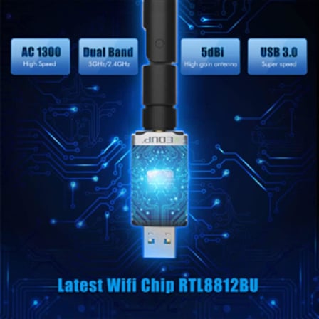 LivX USB Wifi Pro Sinyal Yakınlaştırıcı Güçlendirici Adaptör Kart 1300 MBPS EP-AC1686
