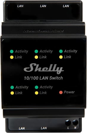 LAN Switch | DIN rayı için Ethernet ağ anahtarı (10/100 Mbps) | 5 RJ45 bağlantı noktası | 110 V - 230 V | ek adaptör gerekmez | kolay kurulum | tak ve çalıştır