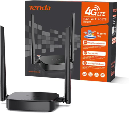 4G03 Pro LTE yönlendirici, mobil WLAN yönlendirici SIM kartı (4G Cat4 ila 150 Mbit/s, 300 Mbit/s 2.4 GHz) USB-DC ve LAN/WAN bağlantı noktaları, tak ve çalıştır, 32 cihaza kadar, misafir çocuk